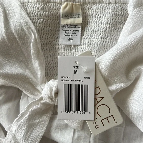L*Space Morning Star Dress White Size M - Picture 9 of 13